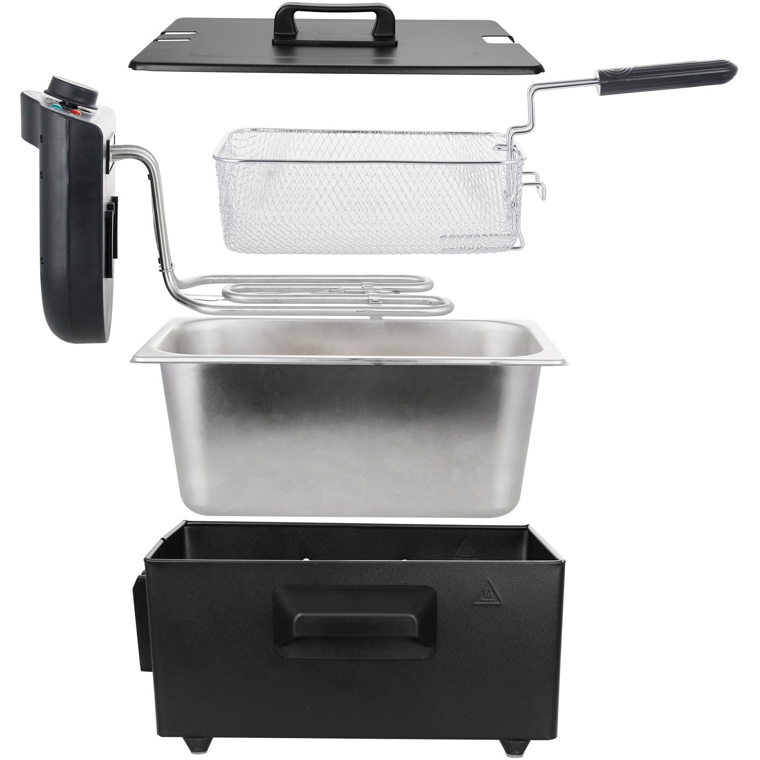 Deep fryer 3.0l Black DF-120482.2 Stainless tub Pfas Free