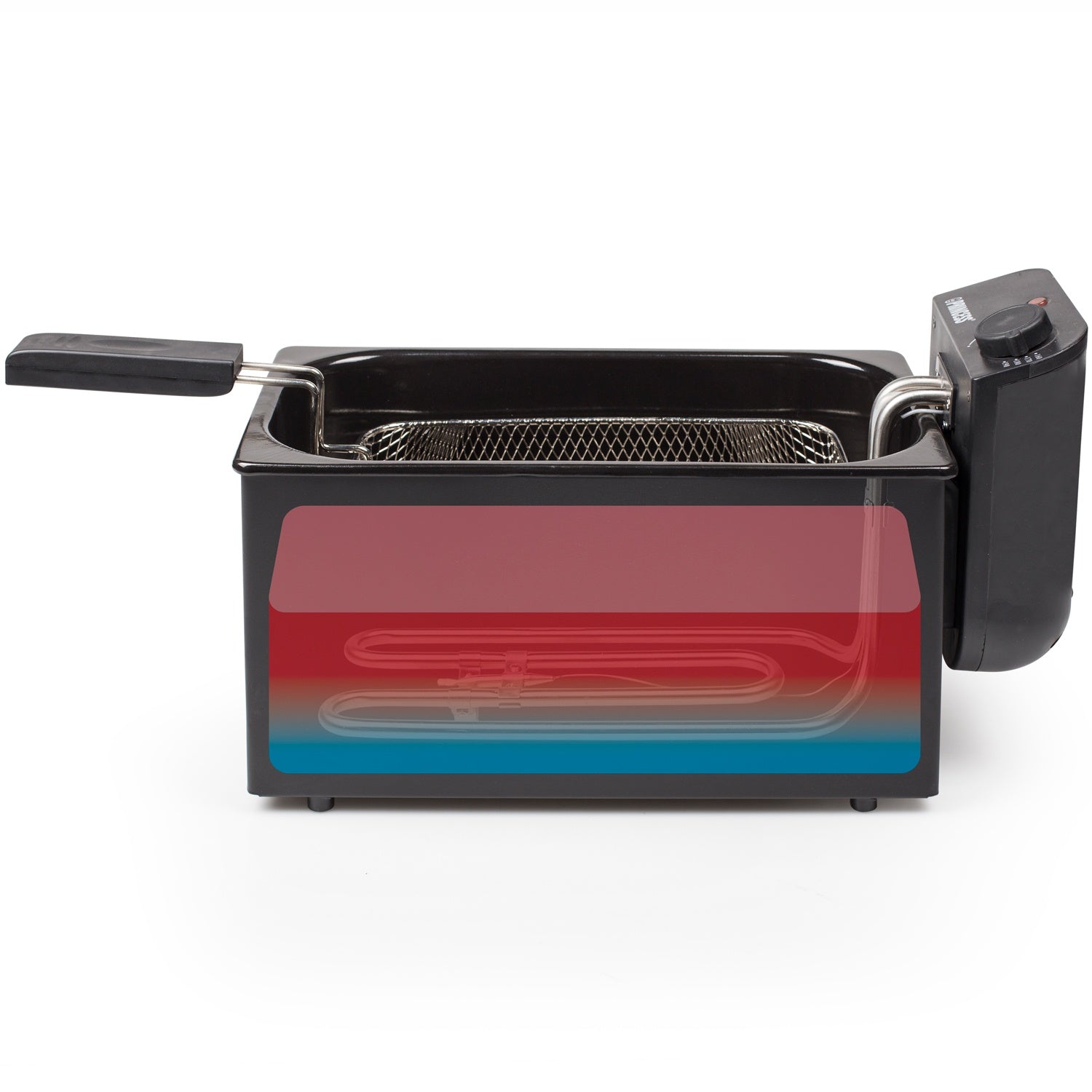 Deep fryer 3l 182727 Stainless steel. Black