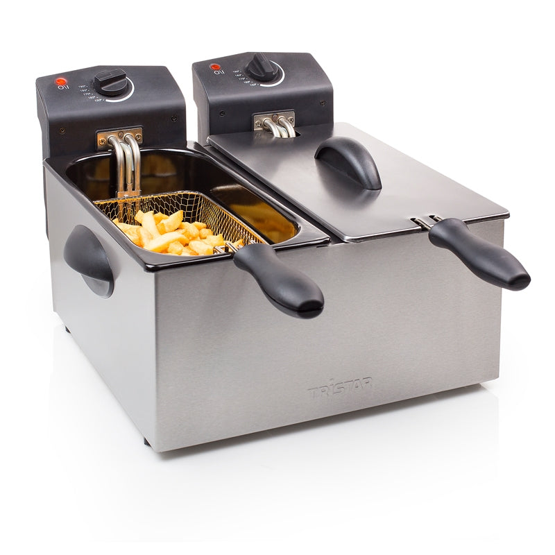 Deep fryer Double 2x3L 2x1800W Stainless