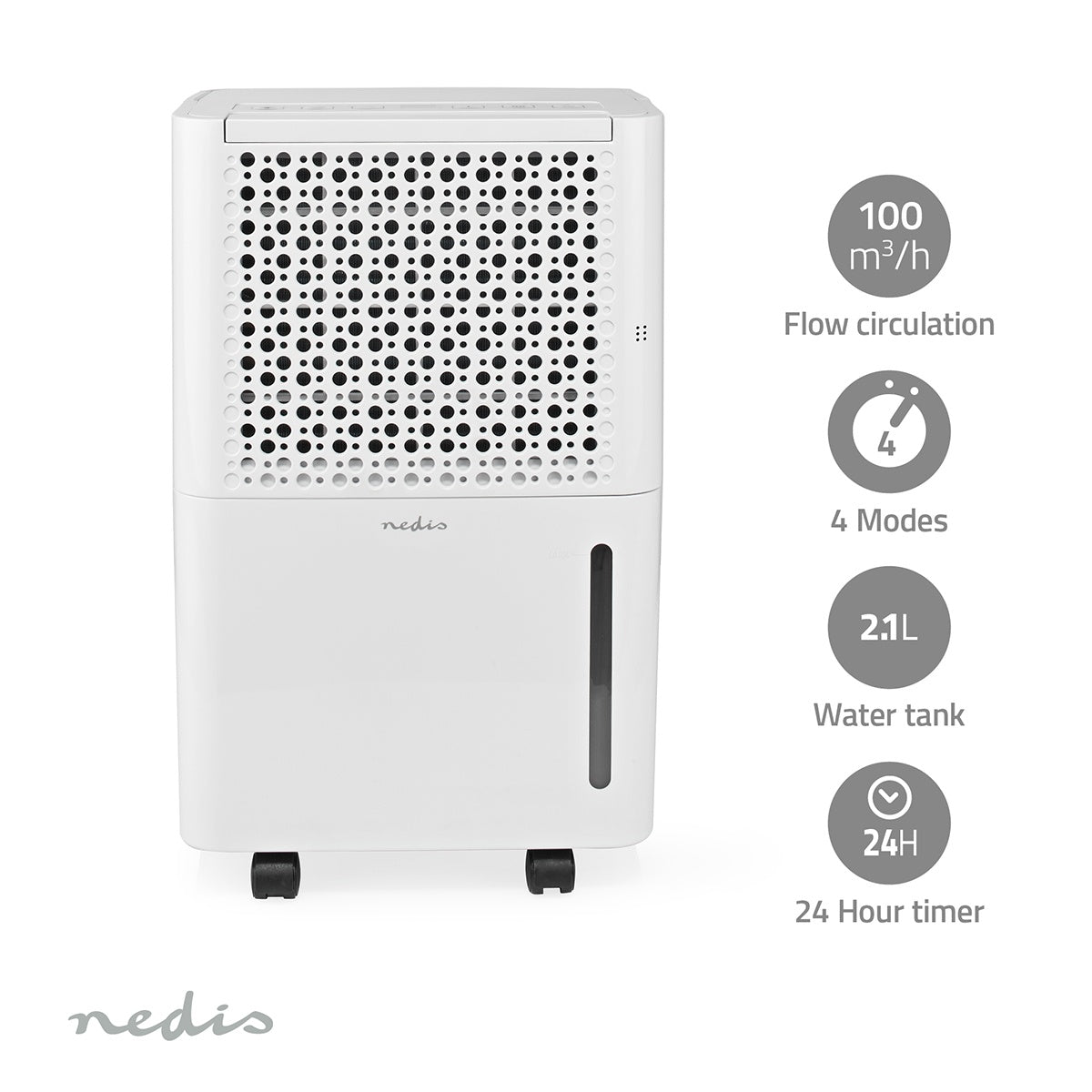 Dehumidifier | 10 l/Day | Dehumidification / Automatic / Dry laundry / Ventilation | Yes | 100 m³/h