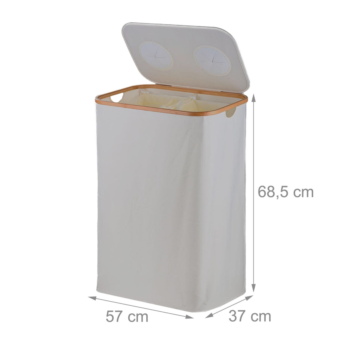 Deposit Bottle Recycling Bin, 2 Sections, 60–100 Bottles