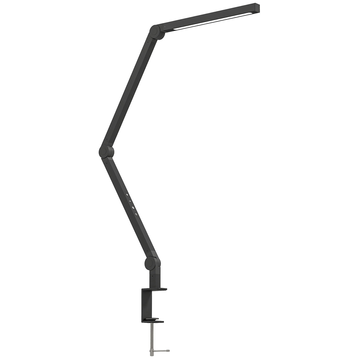 Desk Lamp, Adjustable Brightness & Color, Metal Clamp