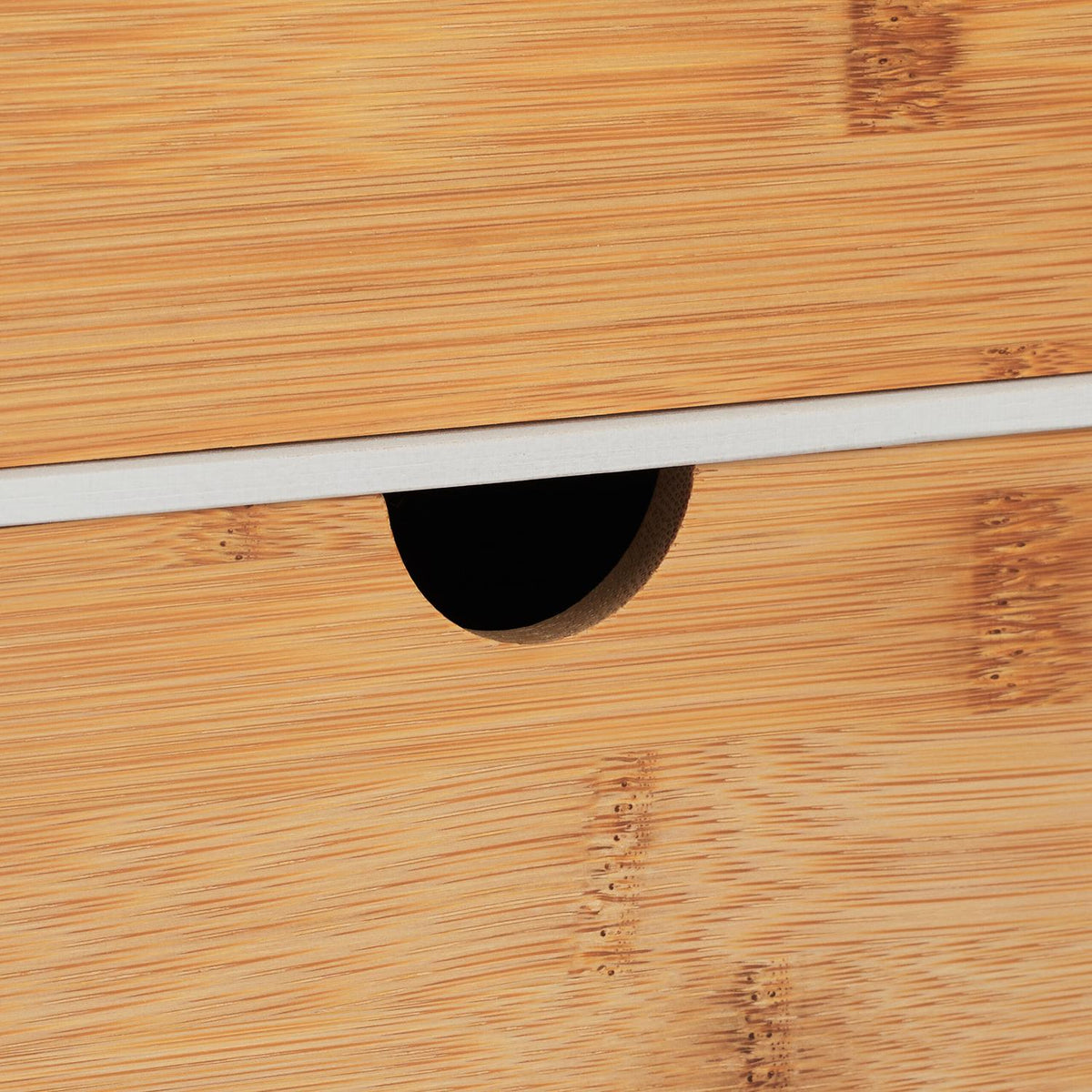 Desk Organizer with 3 Drawers, Bamboo MDF