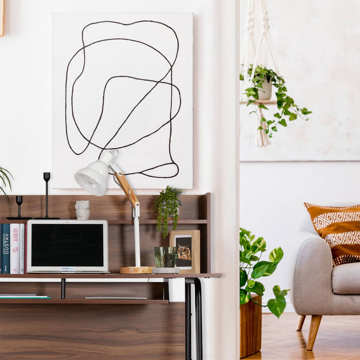 Desk With Shelving