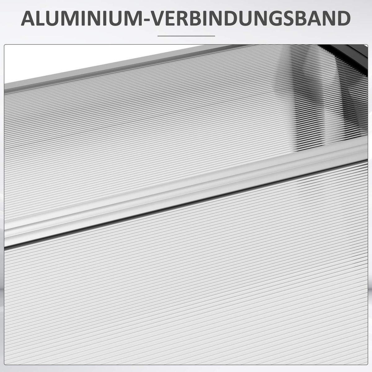 Desk canopy canopy for front door 303 x 96 x 27 cm canopy with UV protection, rain protection sun protection for outside aluminum black