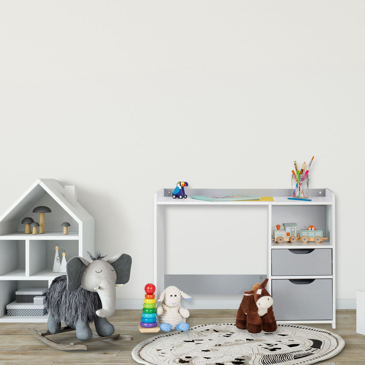 Desk for children with drawers