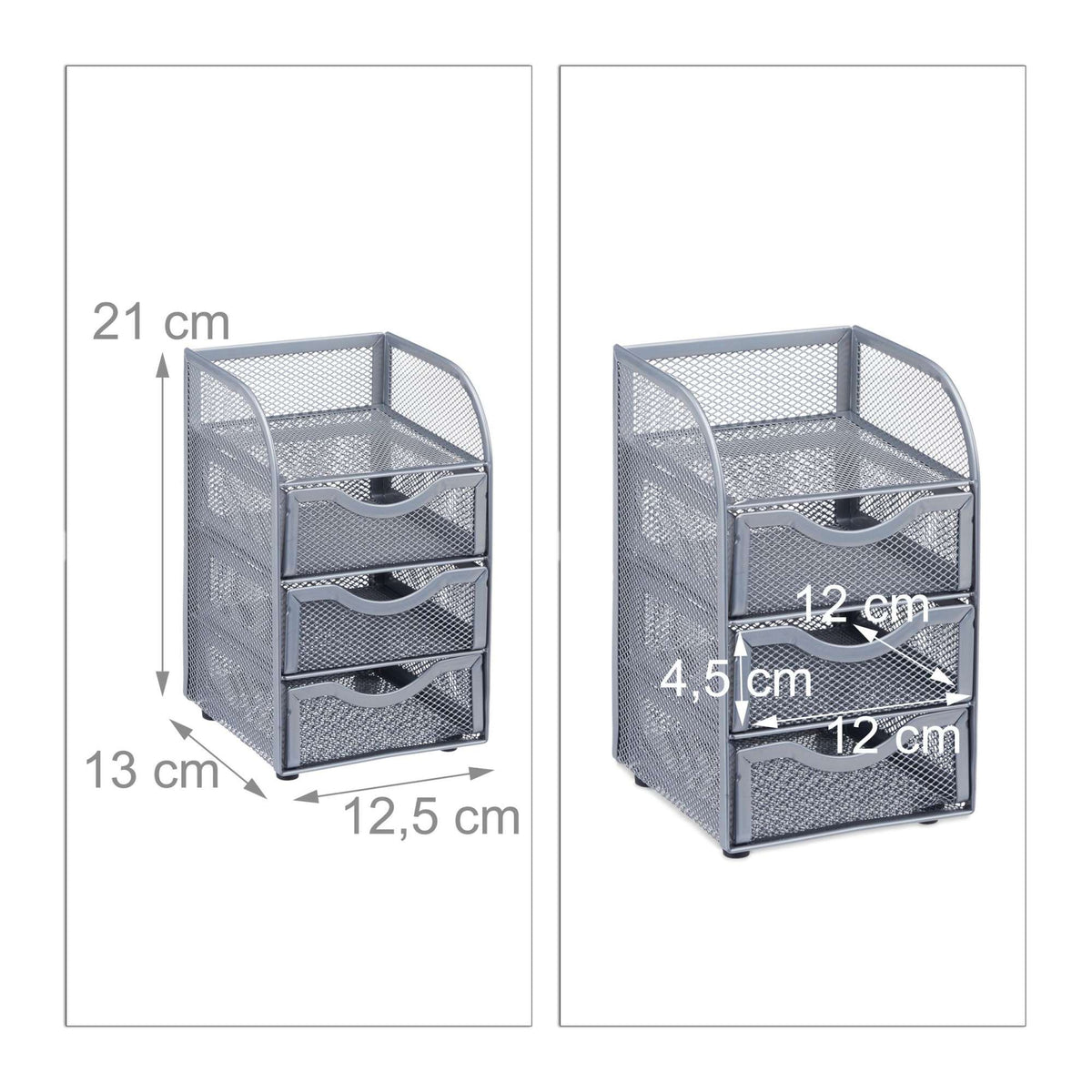 Desk organization Mesh 3 drawers