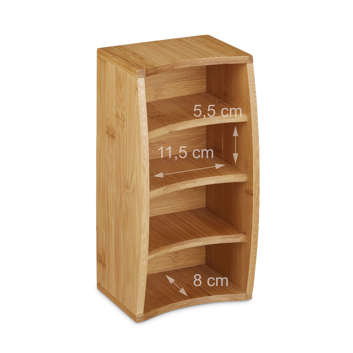 Desk organization in bamboo 4 compartments