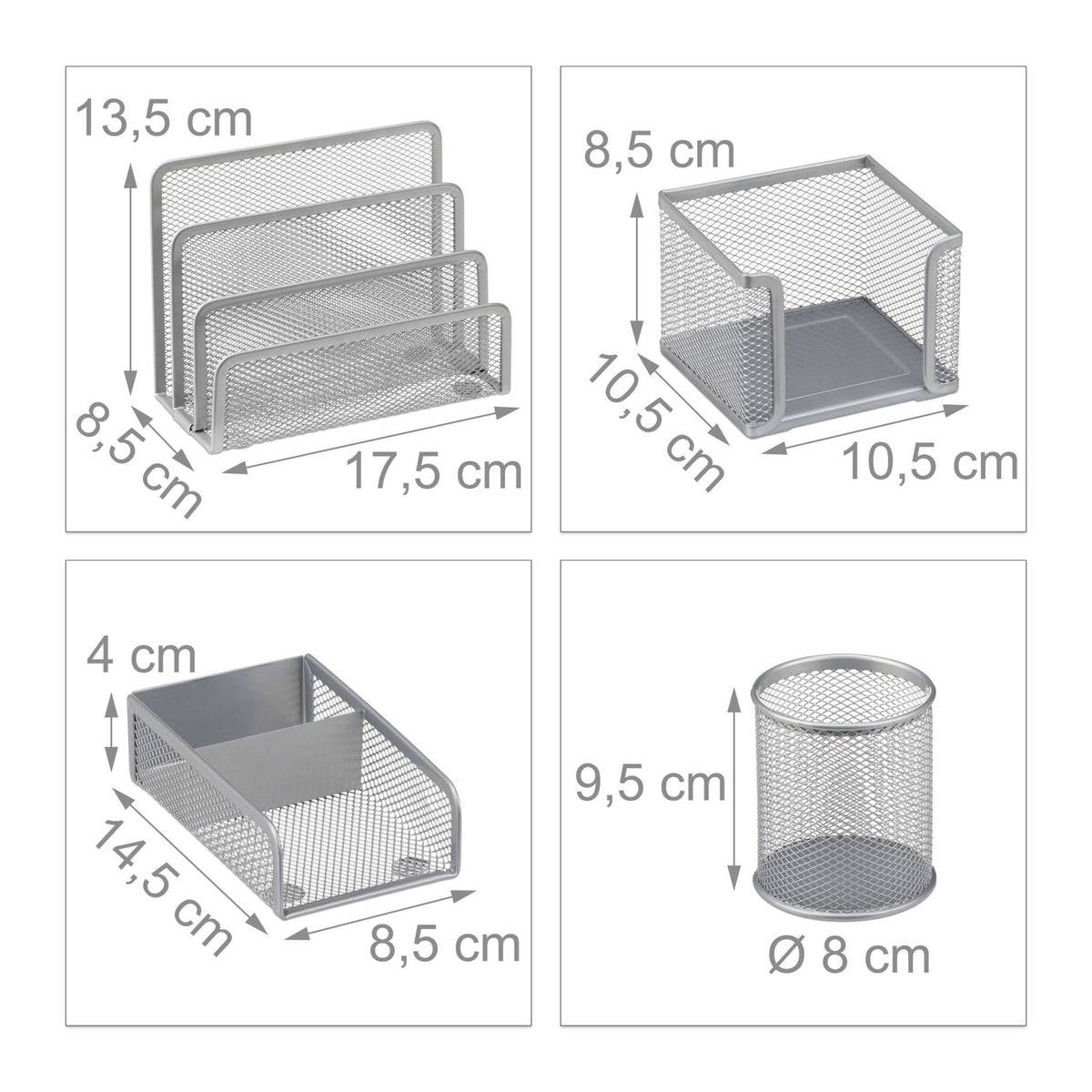 Desk organization set 4 parts