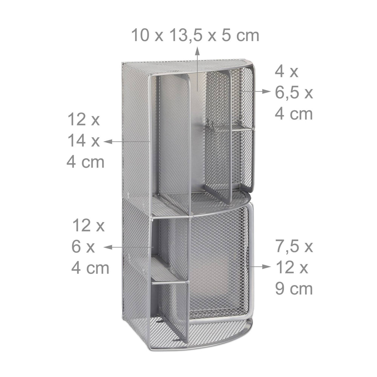 Desk organizer 6 shelves Metal