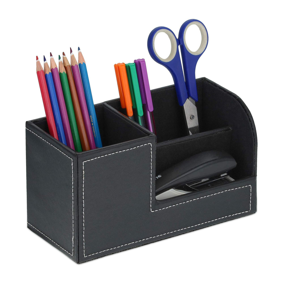 Desk organizer artificial leather
