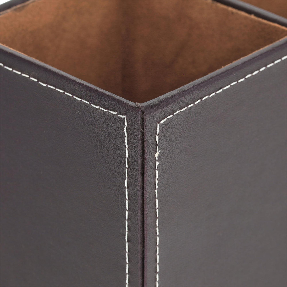 Desk organizer artificial leather