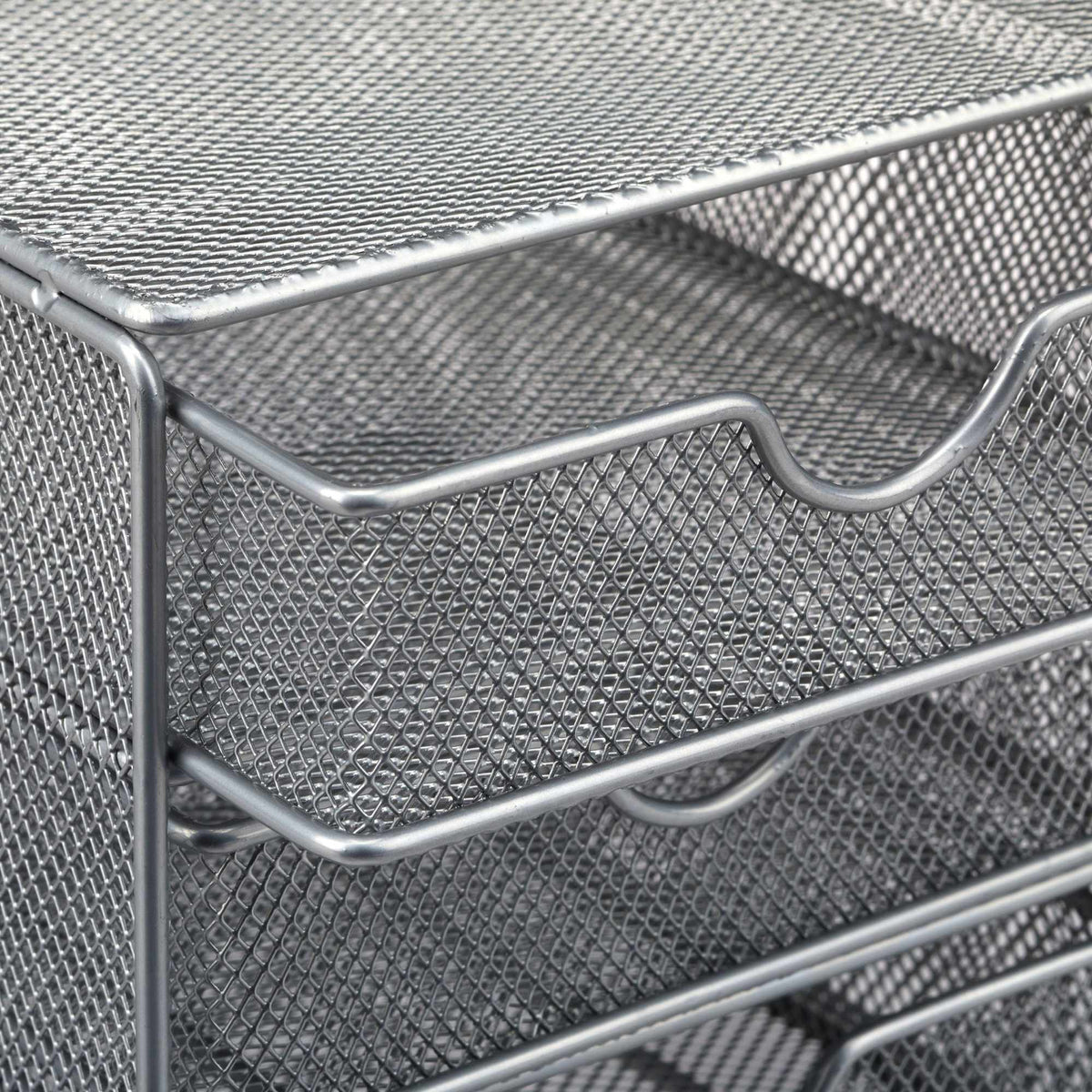 Desk organizer in metal 3 compartments