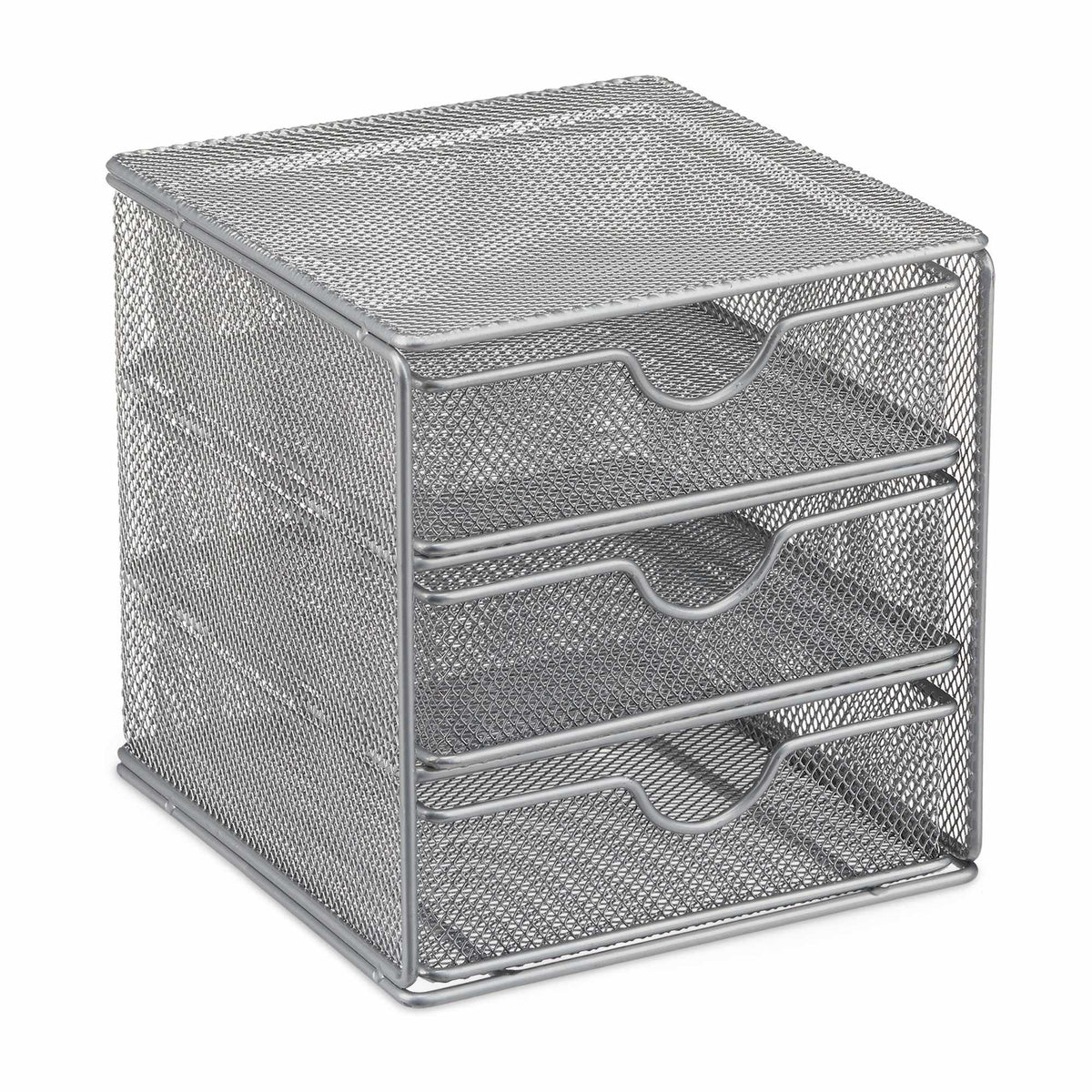 Desk organizer in metal 3 compartments