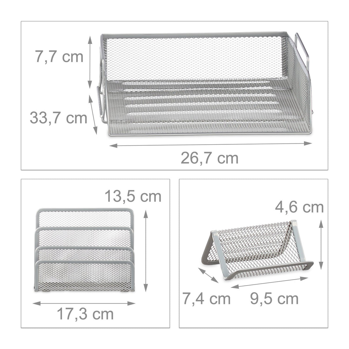 Desk organizer set, 7 pieces