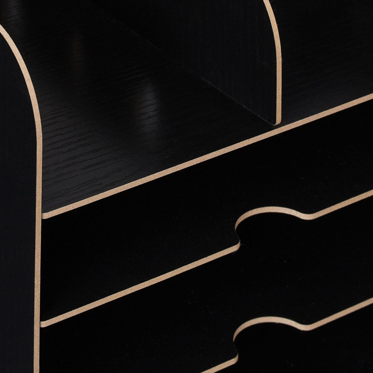 Desk organizer with storage compartment
