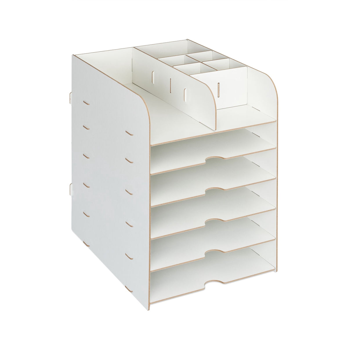 Desk organizer with storage compartment