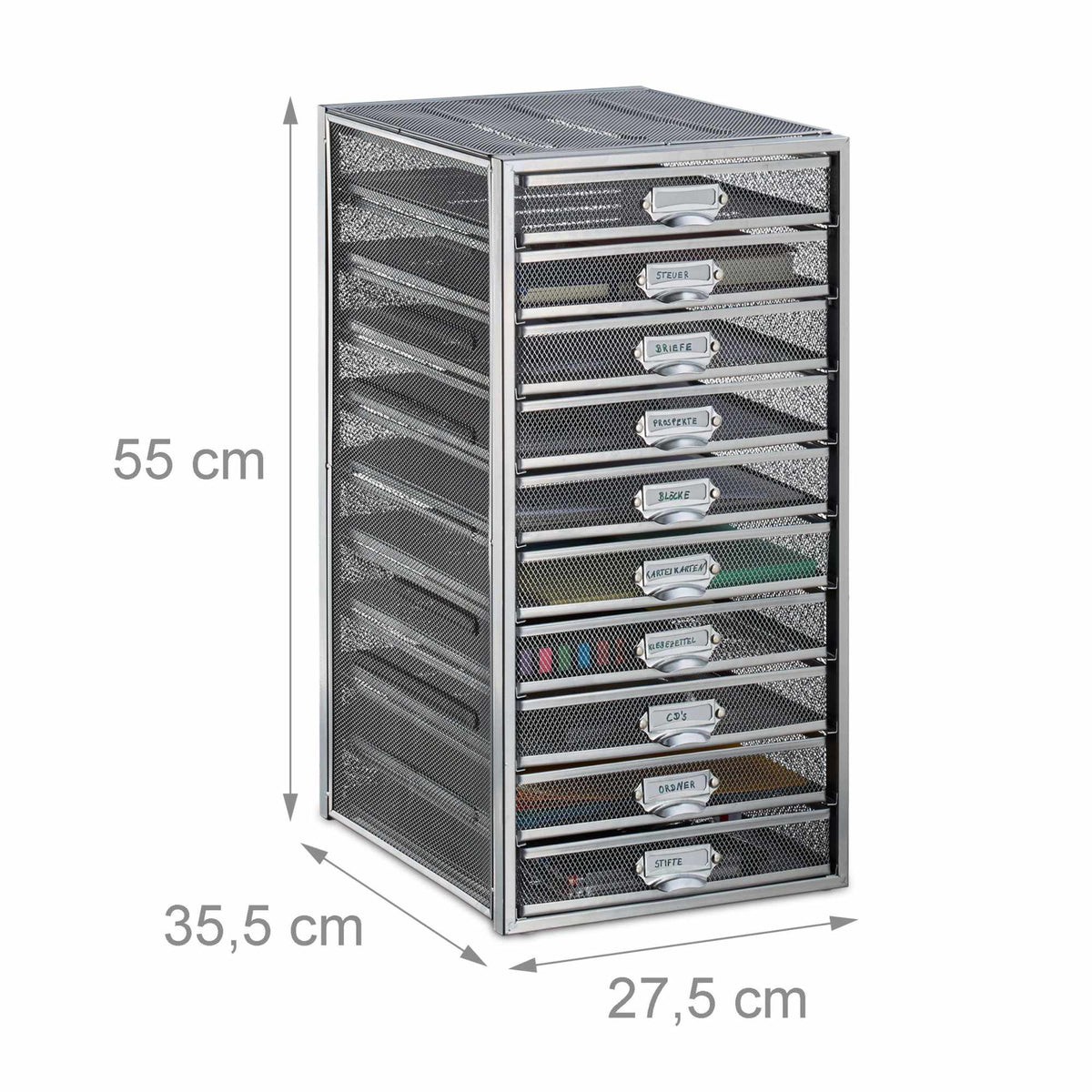 Desk storage A4 with 10 drawers