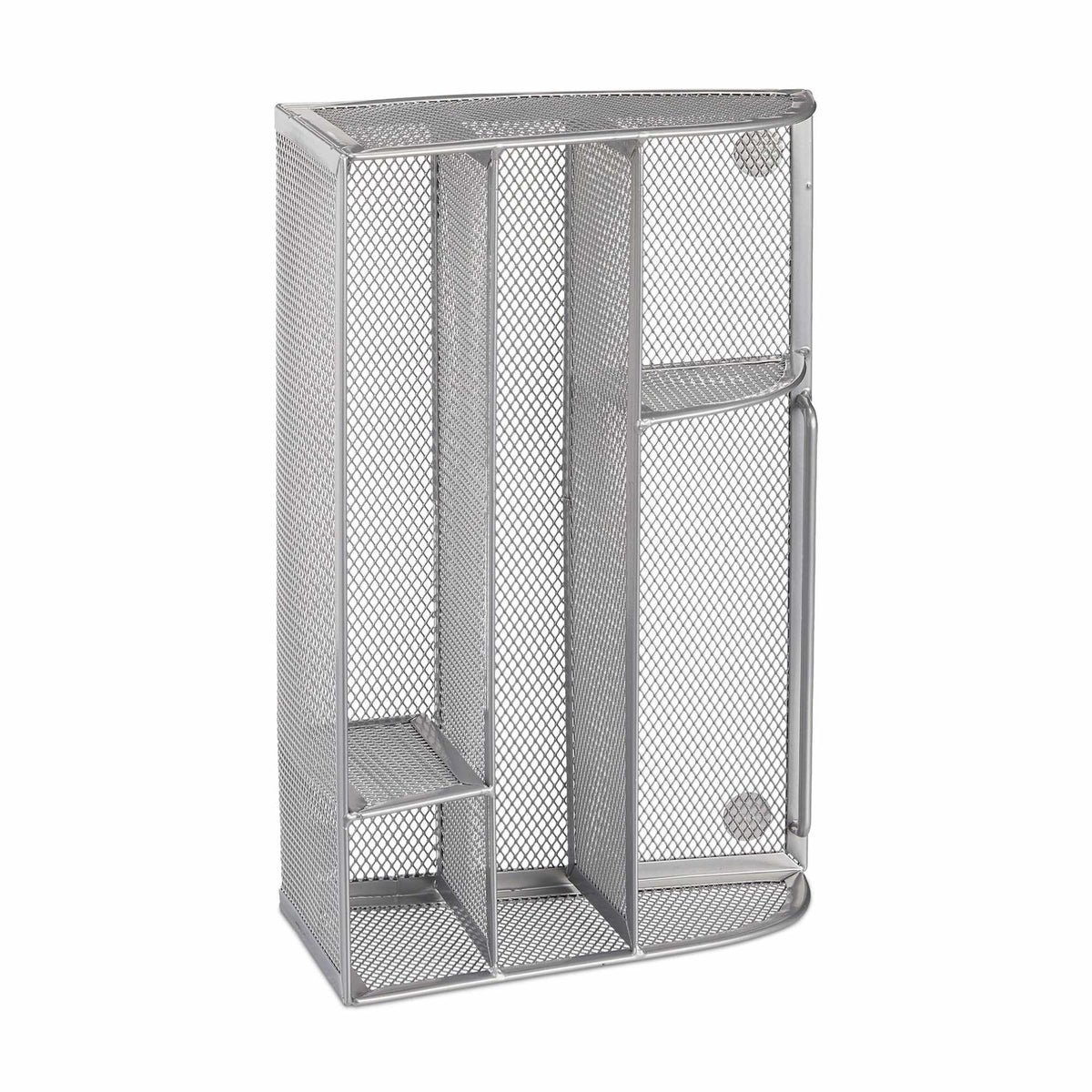 Desk storage in metal