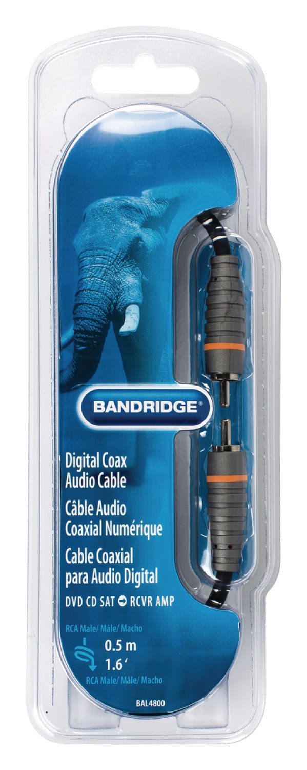 Digital Audio Cable RCA male - RCA male 0.50 m Blue