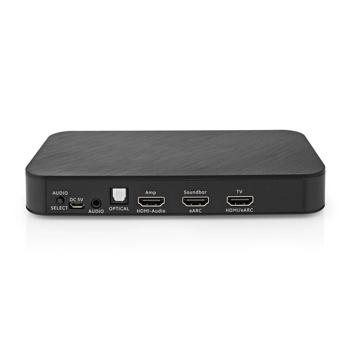 Digital Audio Converter | 2-way | Connection input: DC Power / 1x HDMI™ Input | Connection output: 1x 3.5 mm / 1x TosLink / 3x HDMI™ Output | Automatic / Push Button | Anthracite