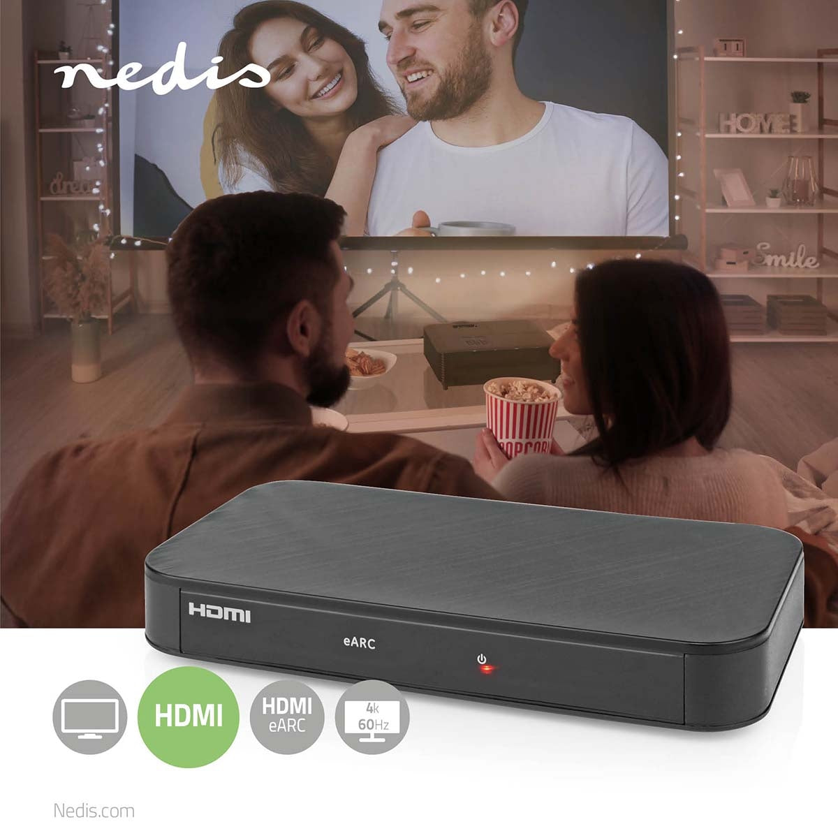 Digital Audio Converter | 2-way | Connection input: DC Power / 1x HDMI™ Input | Connection output: 2x HDMI™ Output | Automatic | Anthracite