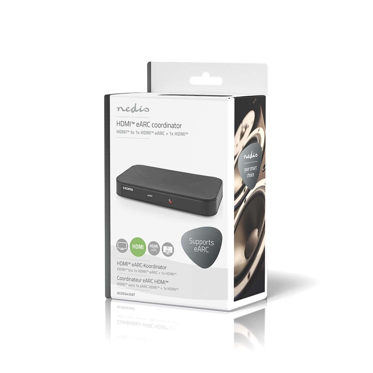 Digital Audio Converter | 2-way | Connection input: DC Power / 1x HDMI™ Input | Connection output: 2x HDMI™ Output | Automatic | Anthracite