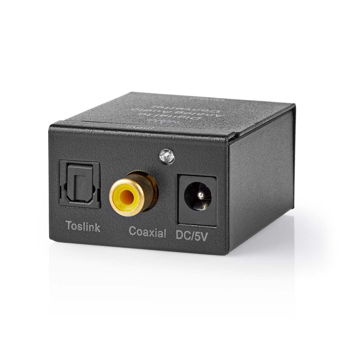Digital Audio Converter | One way | Connection input: 1x Digital RCA / 1x TosLink | Connection output: 1x (2x RCA) / 1x 3.5 mm | Automatic | Integrated amplifier | Black