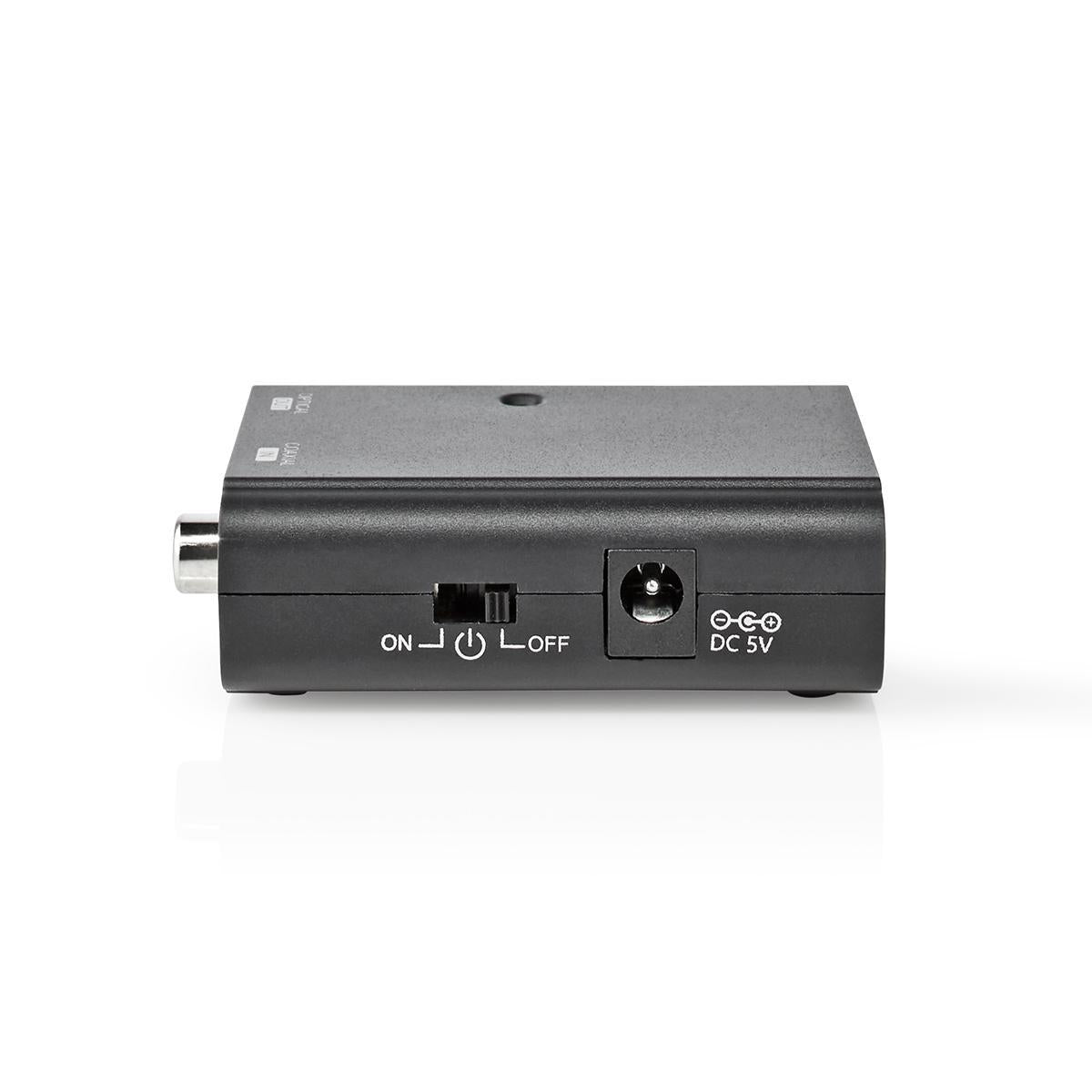 Digital Audio Converter | One way | Connection input: 1x S/PDIF | Connection output: TosLink Female | Instruction book | Black