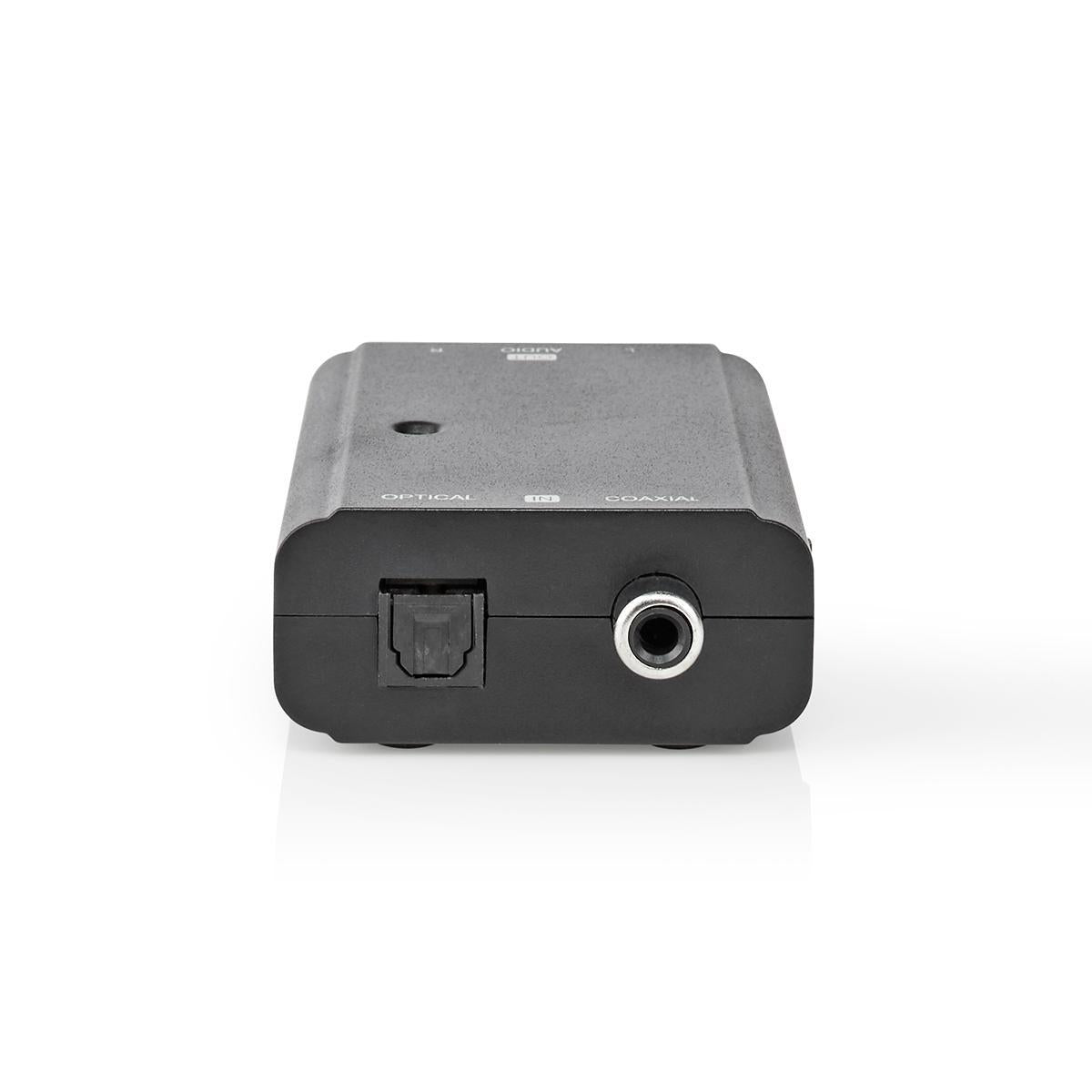 Digital Audio Converter | Two-way | Connection input: 1x S/PDIF (RCA) Female / 1x TosLink Female | Connection output: 2x RCA Female | ARC | Instruction book | Black