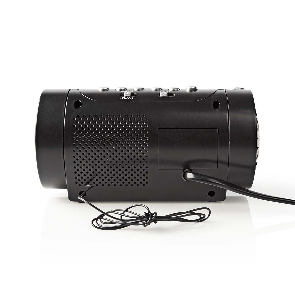 Digital Clock Radio | LED Display | Time projection | AM / FM | Snooze function | Sleep timer | Number of alarms: 2 | Black