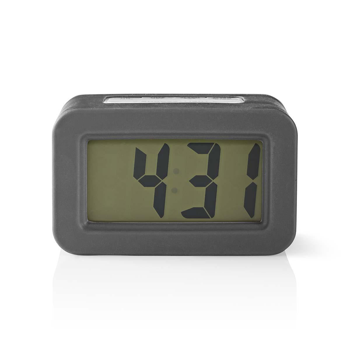 Digital Desk Alarm Clock | Backlight LCD | 3.5 cm | Backlighting | Snooze function | No | Grey/White