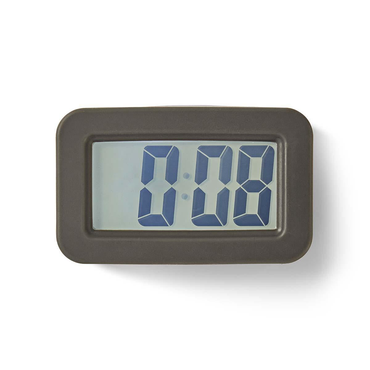 Digital Desk Alarm Clock | Backlight LCD | 3.5 cm | Backlighting | Snooze function | No | Grey/White