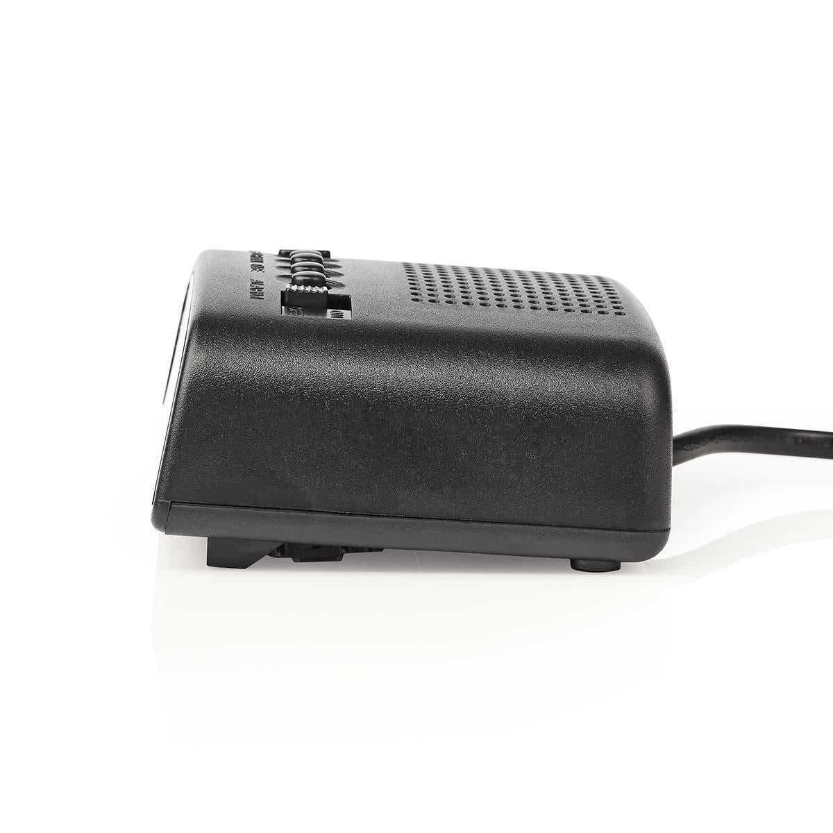 Digital Desk Alarm Clock | LED Display | Snooze function | No | Black