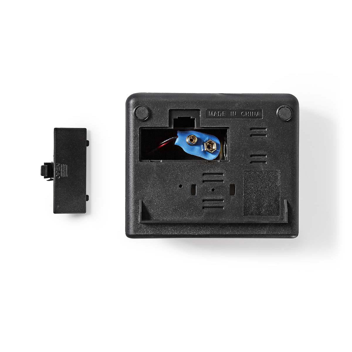 Digital Desk Alarm Clock | LED Display | Snooze function | No | Black