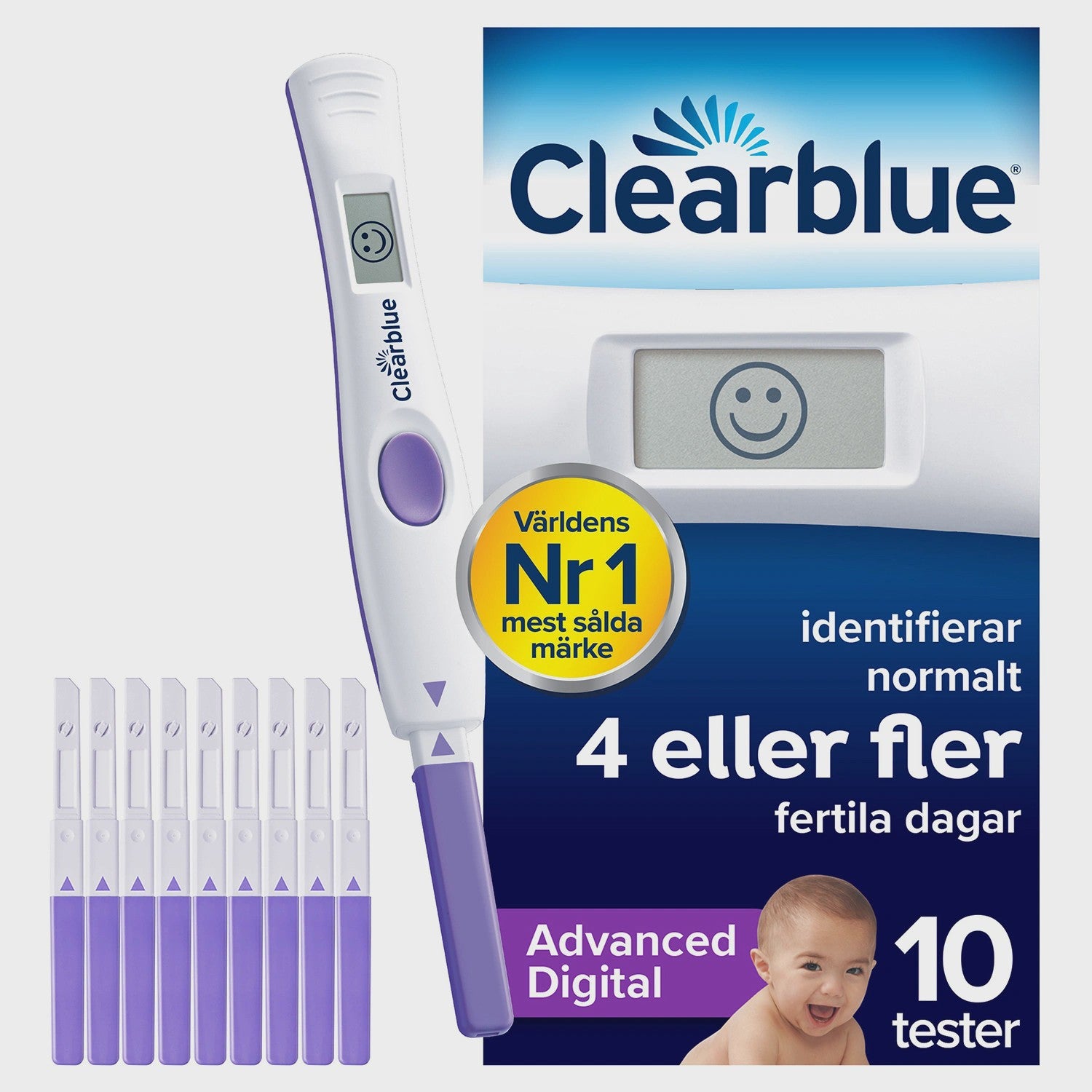 Digital Ovulation Test Kit with 10 Tests and Holder