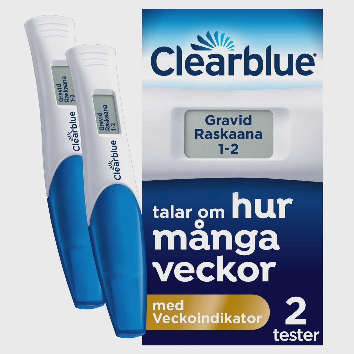 Digital Pregnancy Test with Weeks Indicator, 2 Tests