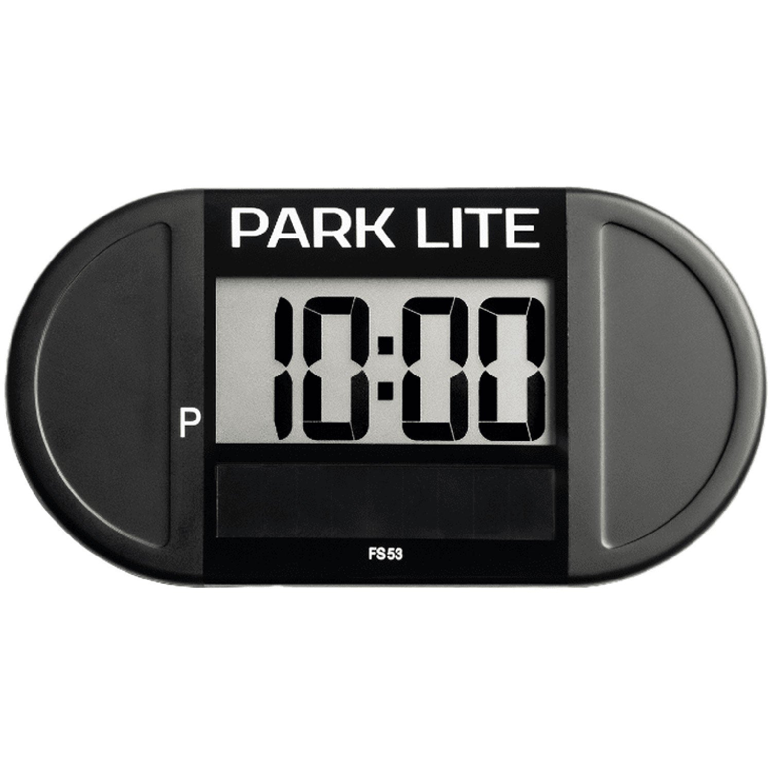 Digital parking meter with solar cell and two displays