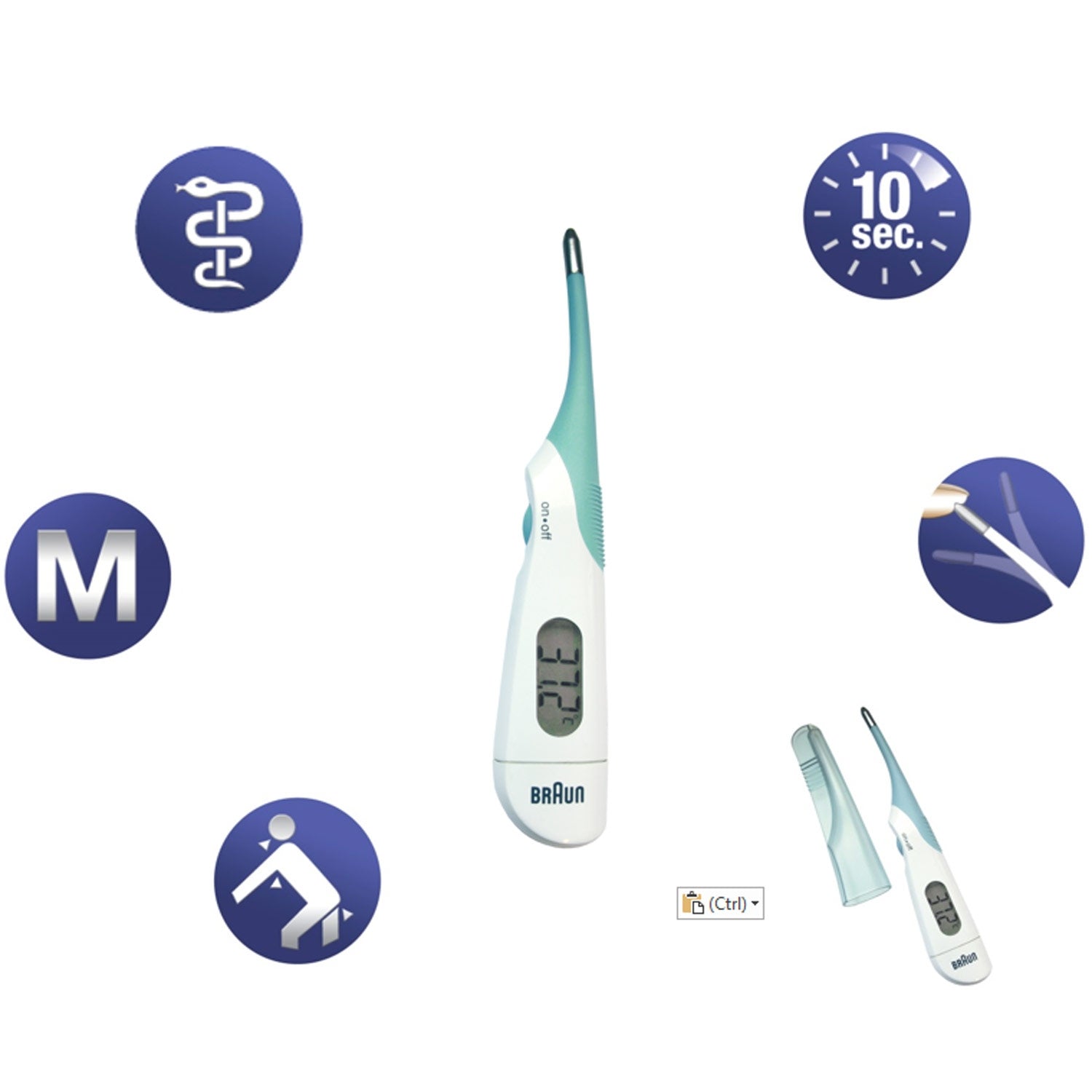 Digital thermometer PRT 1000