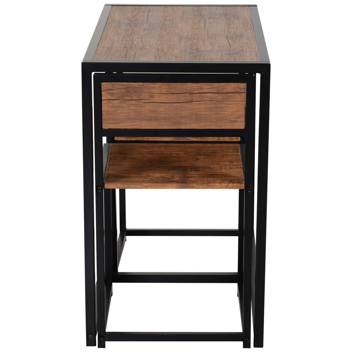Dining Group Kitchen Table With 2 Chairs, Dining Table Set, Dining Room Group, Metal, Natural