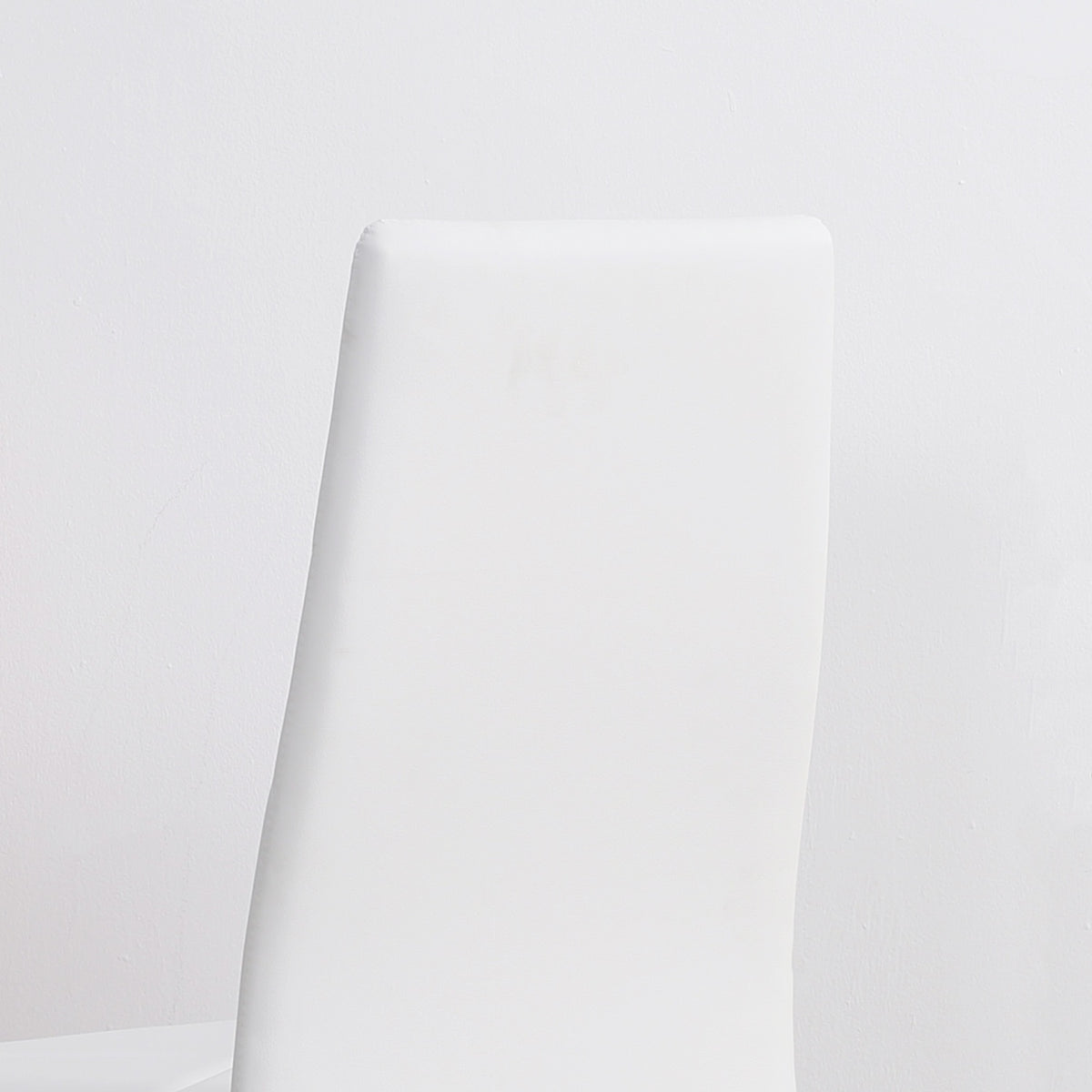 Dining Room Chairs, Set Of 4 Kitchen Chairs, Padded Dining Room Chairs, Dining Chair, Upholstered Chair With Steel Legs, Faux Leather, White