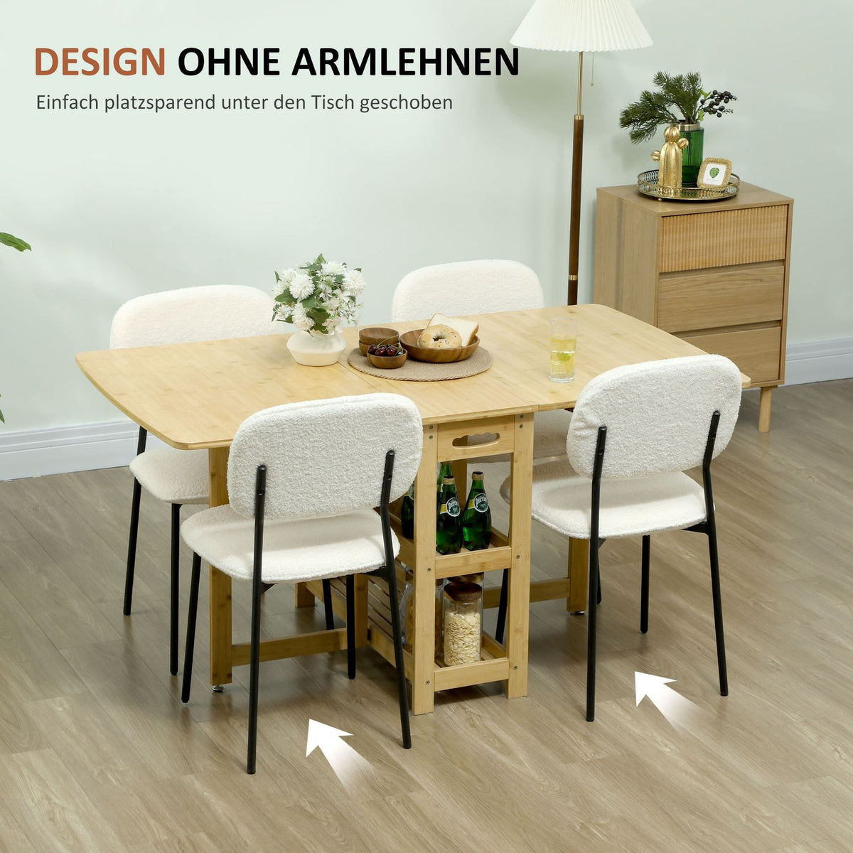 Dining Room Chairs Set of 4 Kitchen Chairs with Backrest Velvet Look Upholstered Chairs Living Room Chairs with Steel Legs for Dining Table White |