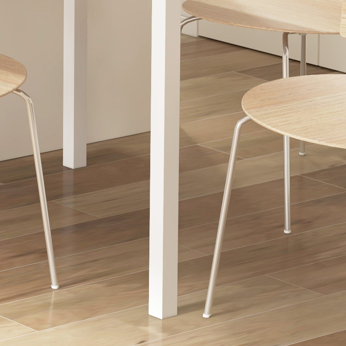 Dining Table Extendable Kitchen Table Dining Room Table For 6 People, Living Room Table For Dining Room, Kitchen, Steel, Brown, 110-160 X 70 X 76 Cm