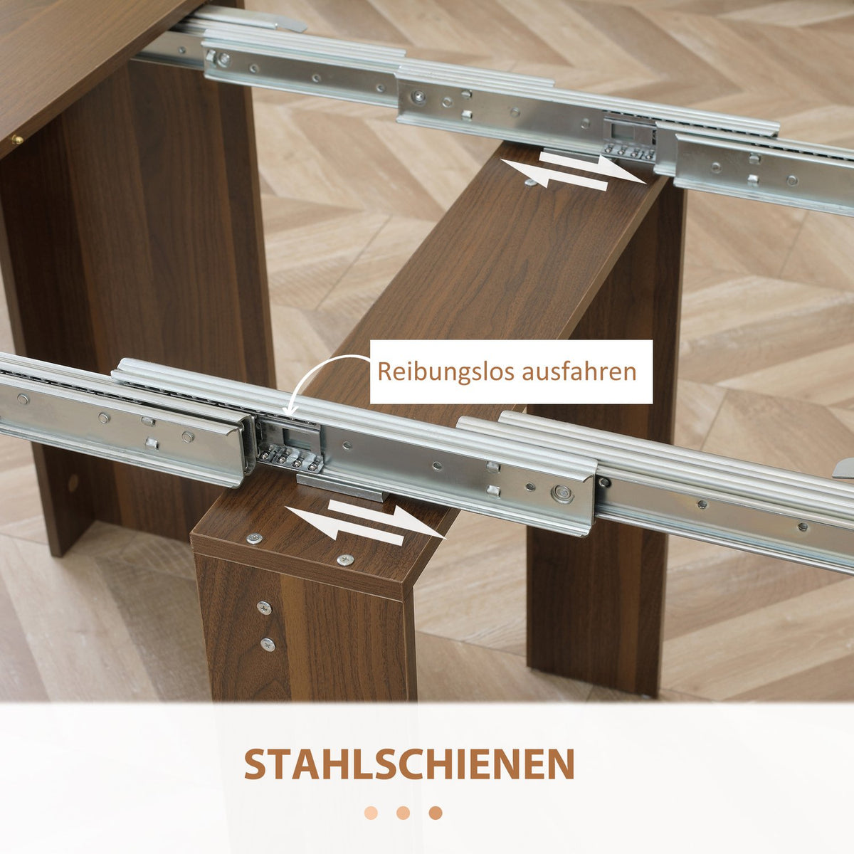 Dining Table Folding Table Extendable Kitchen Table Dining Room Table For Living Room Dining Room Modern Design Brown 180 X 85 X 75Cm