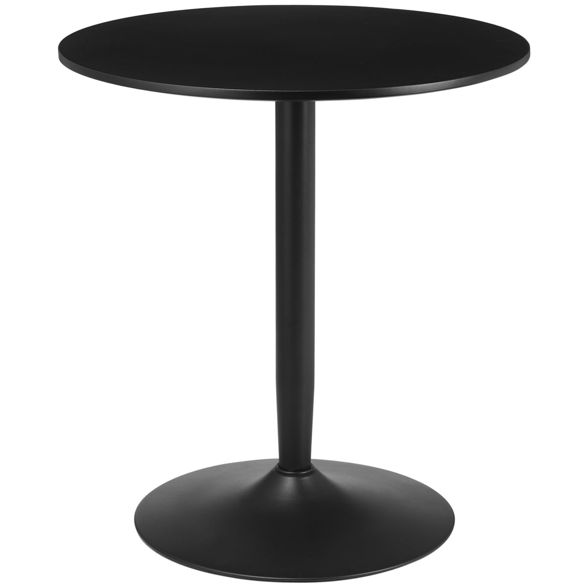 Dining Table Round Kitchen Table For 2, Modern Dining Room Table With Steel Legs, Non-Slip Base, Ideal For Small Spaces