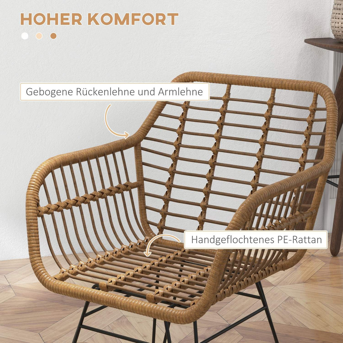 Dining room chairs set of 2 dining chairs with backrest kitchen chairs with rat look living room chair steel light brown