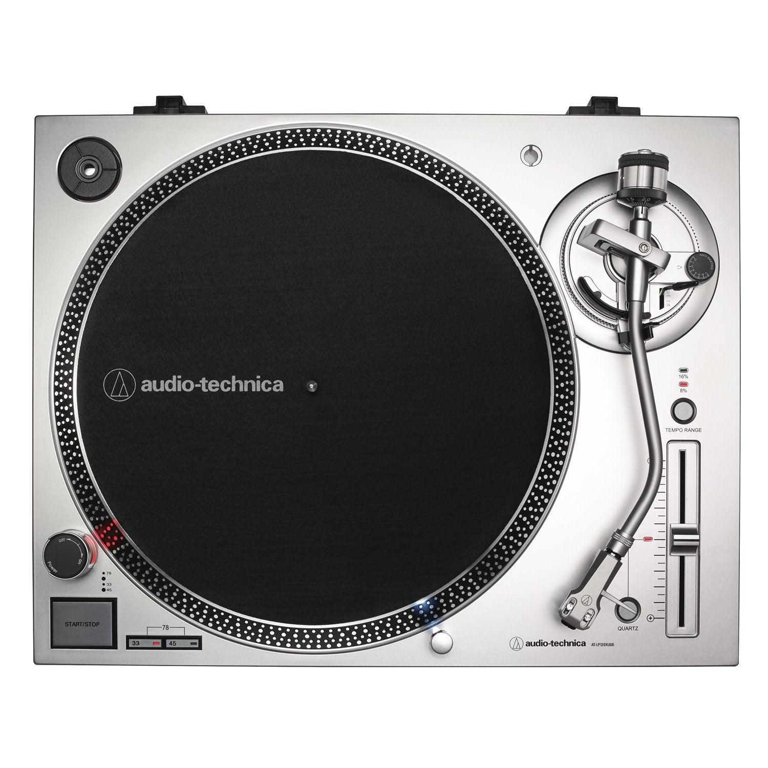 Direct Drive Turntable with USB, Manual, Silver