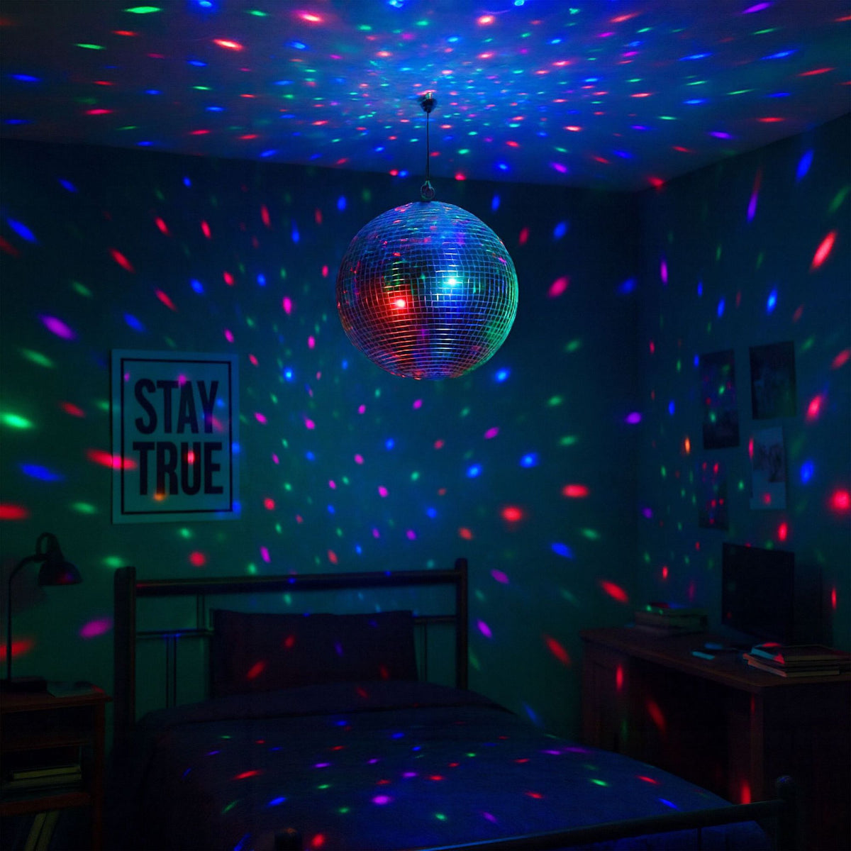Disco Ball Mirror 25 cm – Ceiling Mount Party Decor