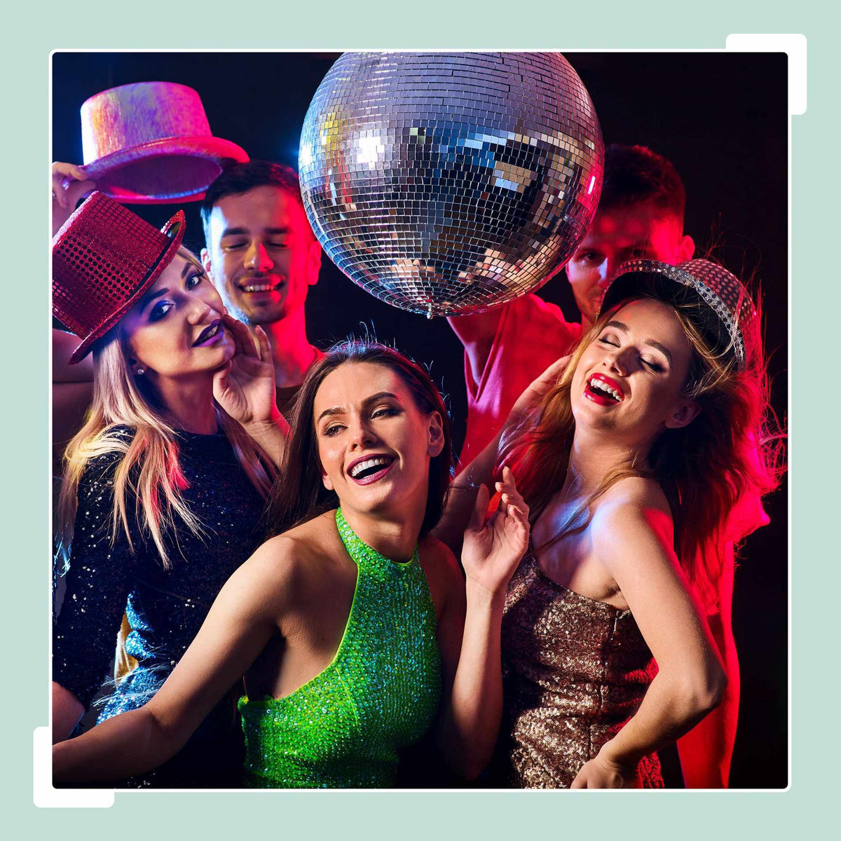 Disco Ball Mirror 25 cm – Ceiling Mount Party Decor
