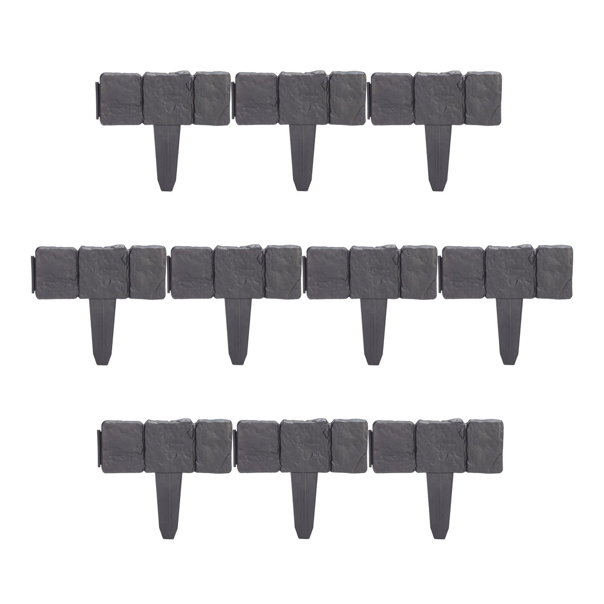 Discount edge stone-look set of 10 anthracite